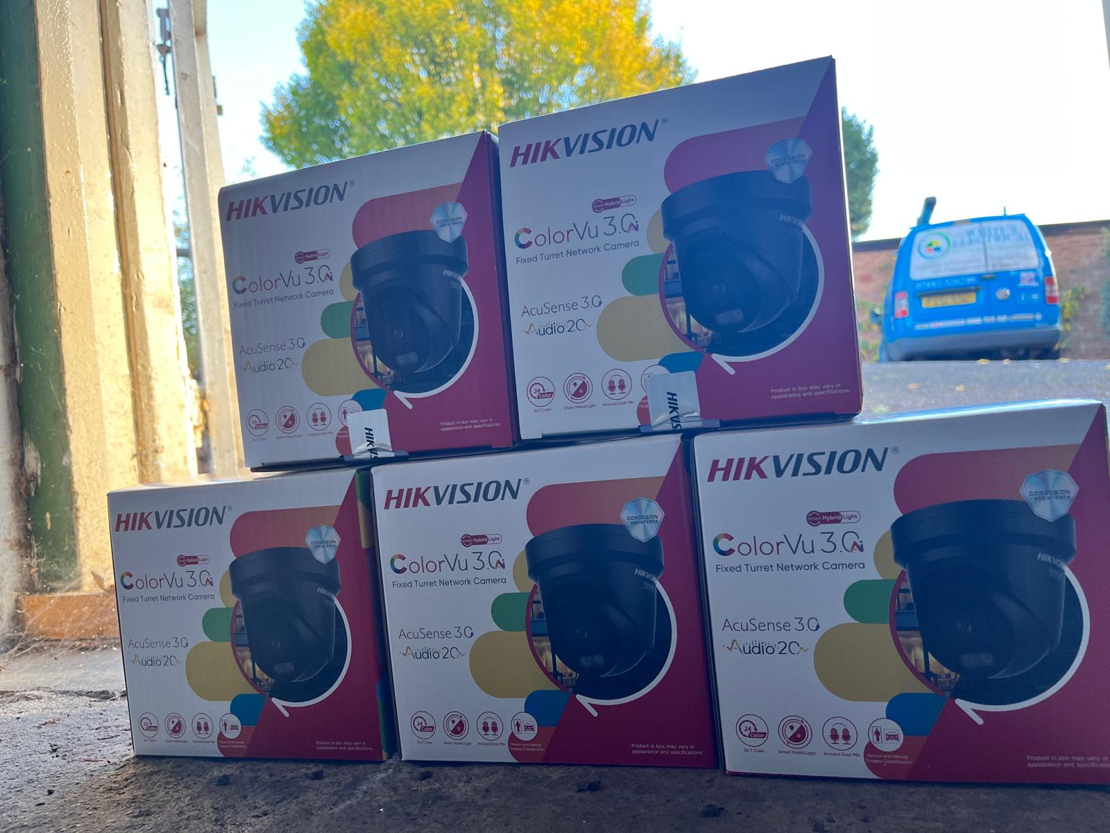 Outdoor CCTV camera installation